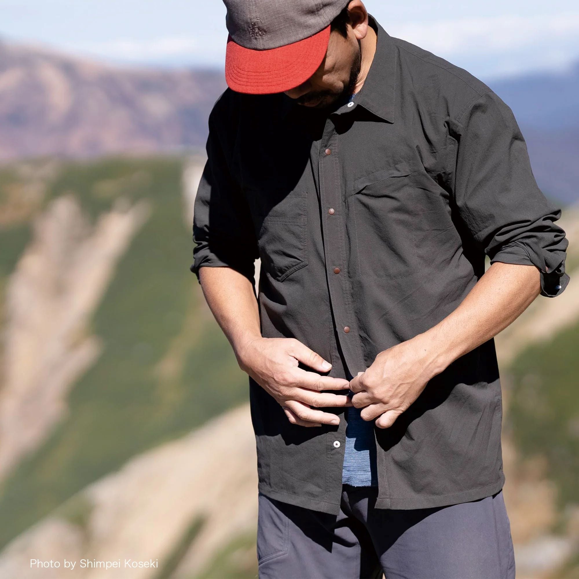STATIC】MERCED RIVER L/S SHIRTS Carbon | LEISURES STATIC】MERCED RIVER L/S SHIRTS Carbon | LEISURES