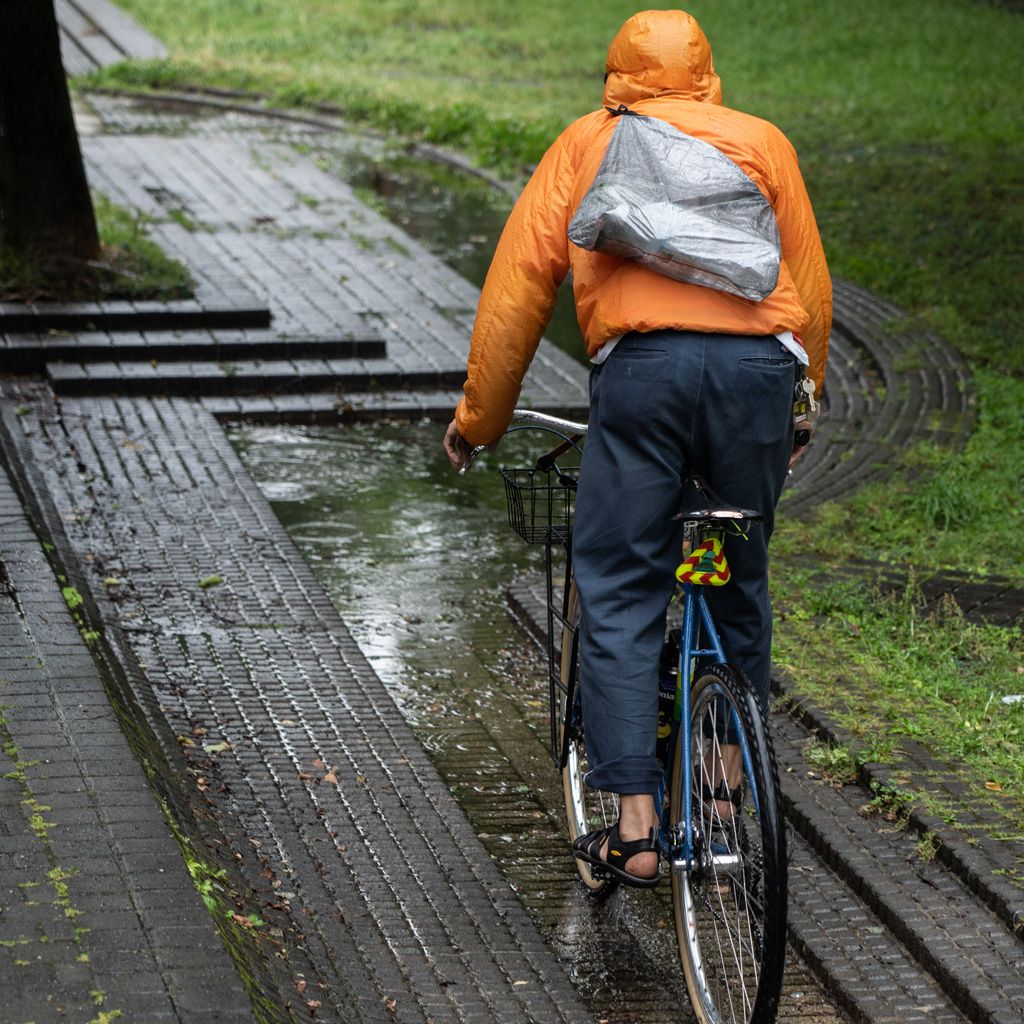 FAIRWEATHER】packable sacoche (dyneema black) | LEISURES