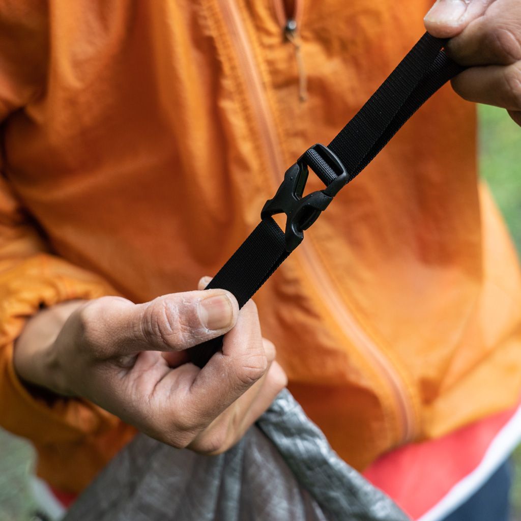 FAIRWEATHER】packable sacoche (dyneema black) | LEISURES