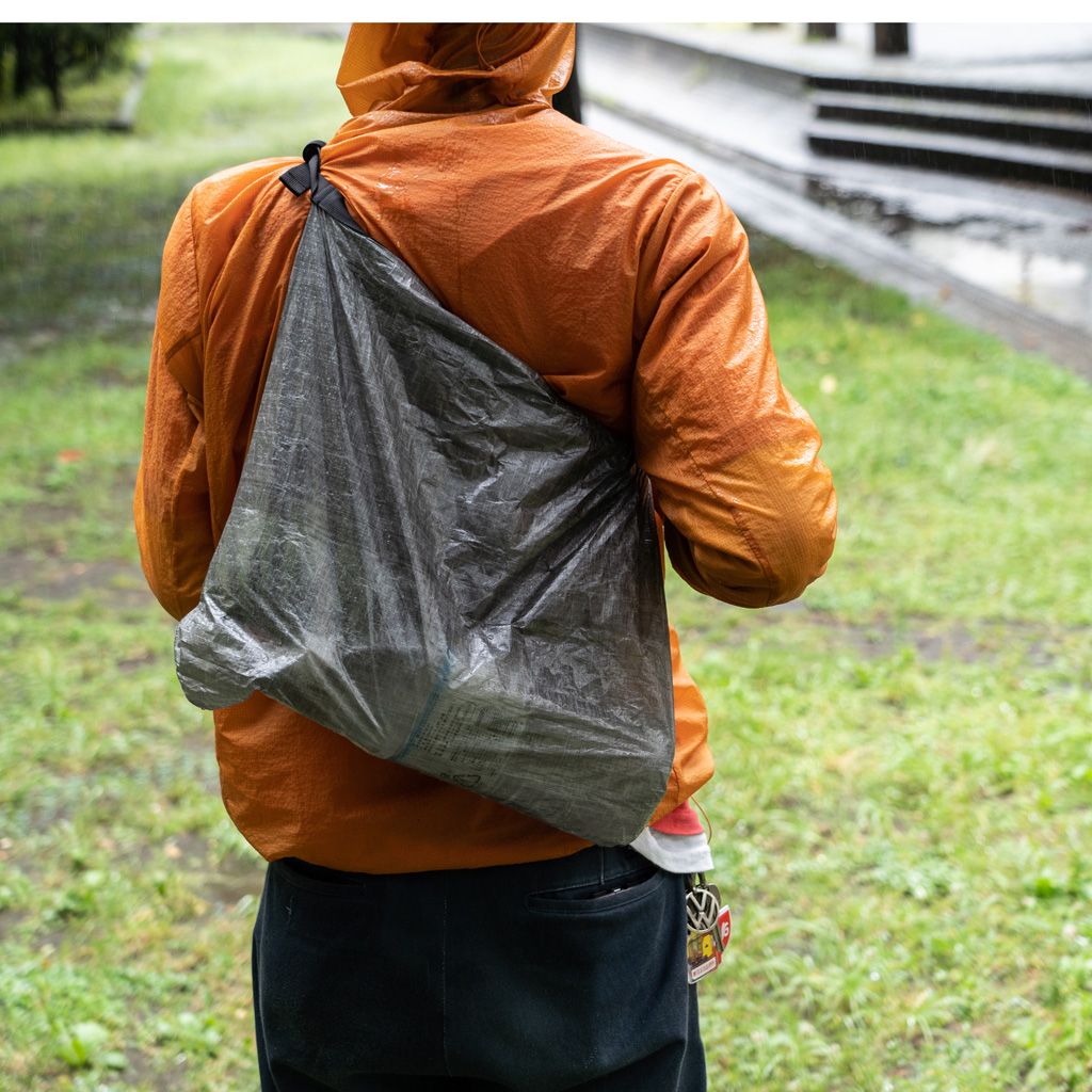 FAIRWEATHER】packable sacoche (dyneema black) | LEISURES