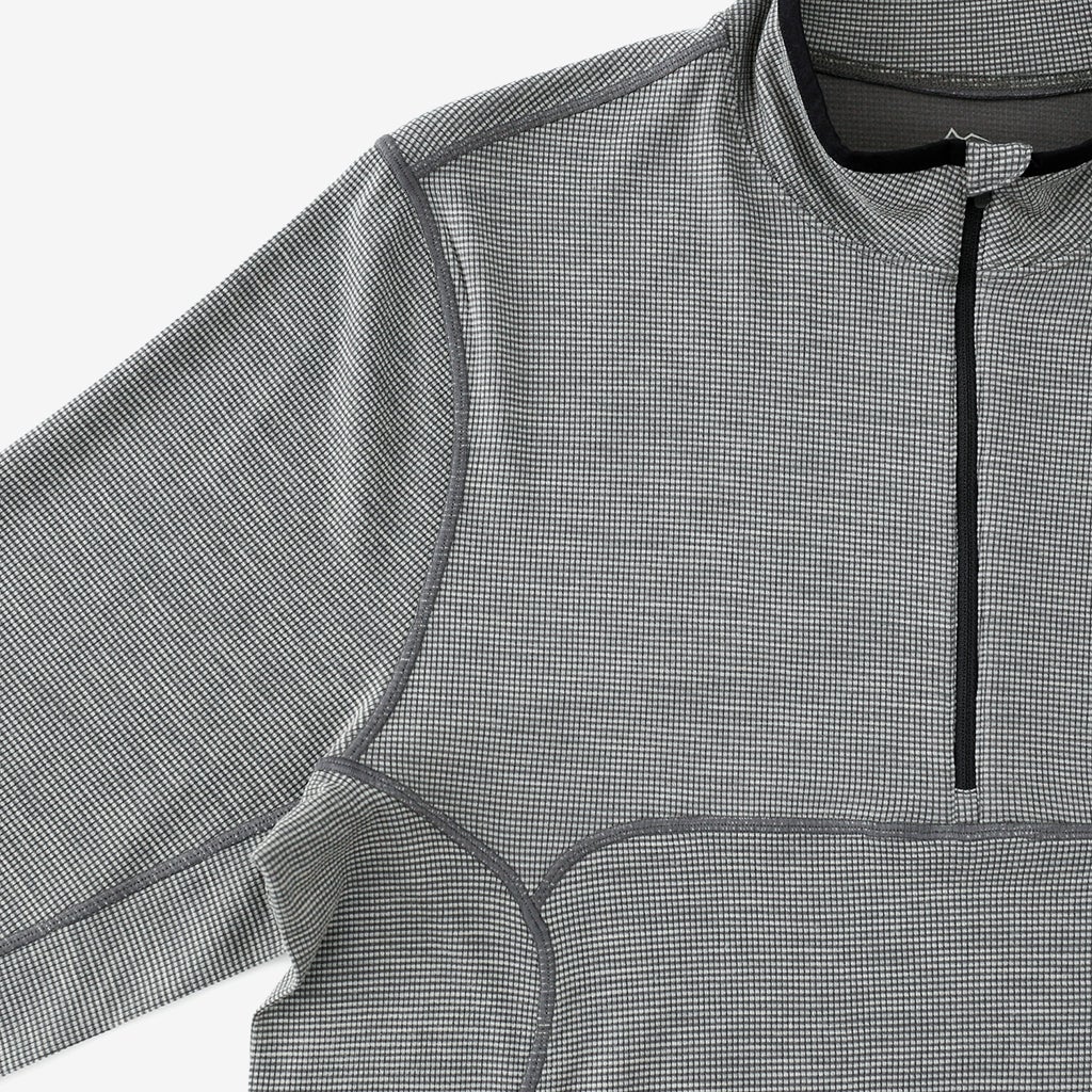 CAYL】Live Wool Mix Half Zip Charcoal | LEISURES