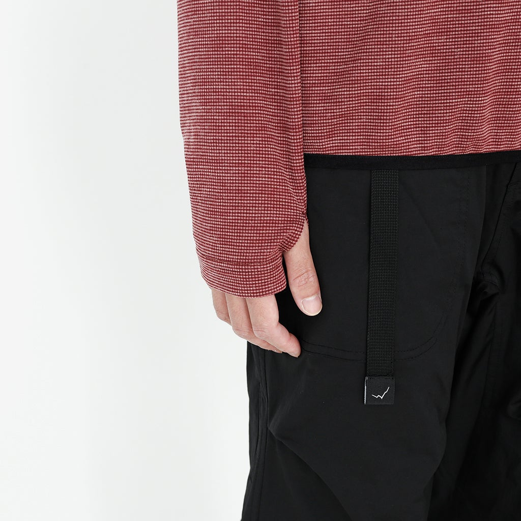 CAYL】Live Wool Mix Half Zip Burgundy | LEISURES